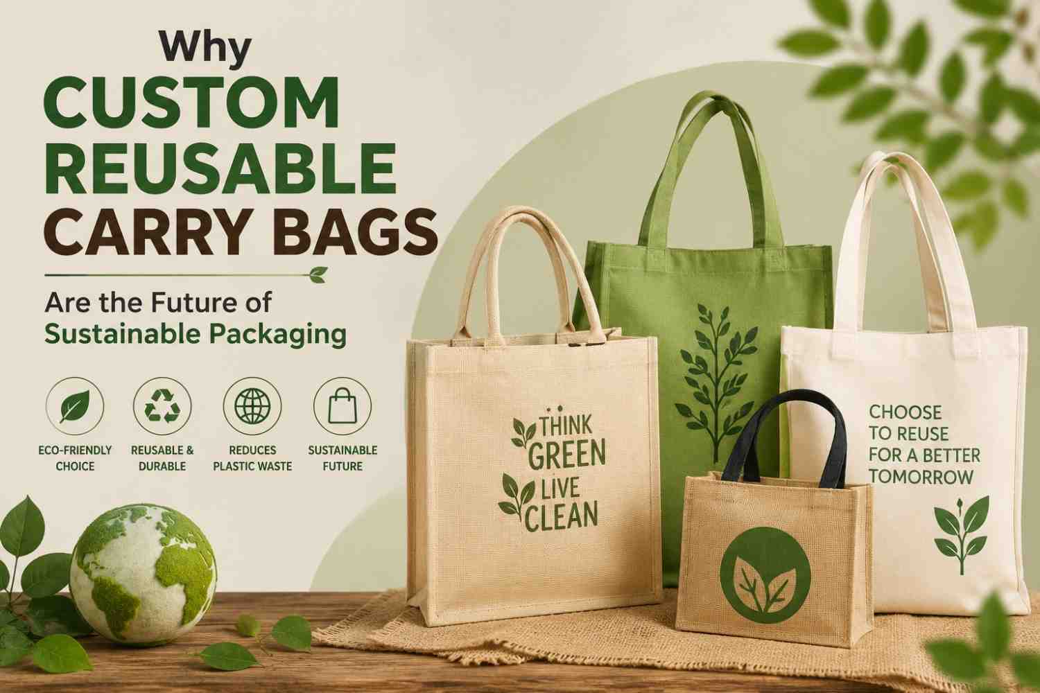Why Custom Reusable Carry Bags Are the Future of Sustainable Packaging 